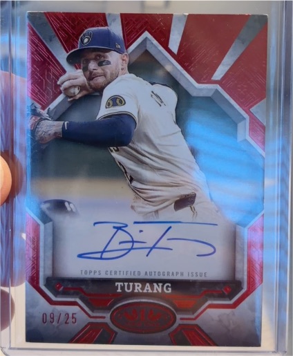 2025 Topps Tier One Break Out Autographs #BOA-BT Brice Turang — front