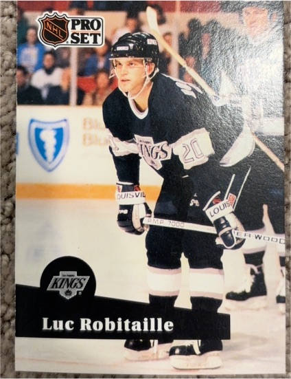 1991-92 Pro Set #95 Luc Robitaille — front