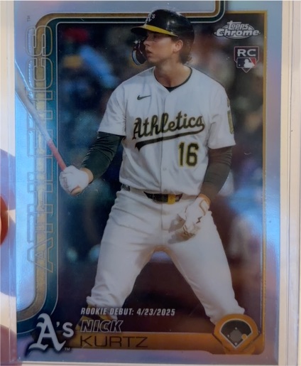 2025 Topps Chrome Update #USC180 Nick Kurtz — front