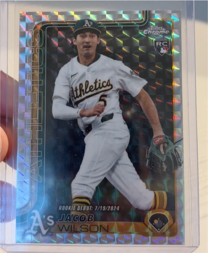 2025 Topps Chrome Update #USC150 Jacob Wilson Rookie Debut — front