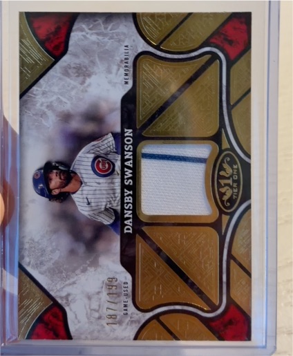 2025 Topps Tier One Relics #T1R-DS Dansby Swanson — front