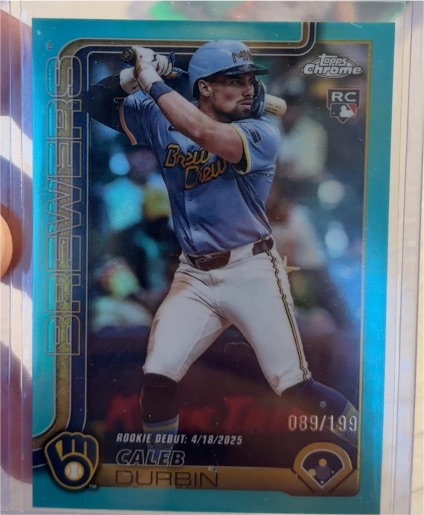2025 Topps Chrome Update #USC112 Caleb Durbin — front