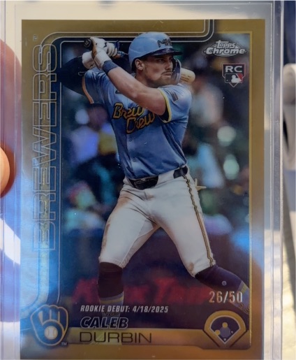 2025 Topps Chrome Update #USC112 Caleb Durbin — front