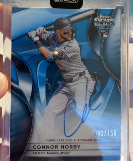 2025 Topps Chrome Black #CBA-CN Connor Norby — front