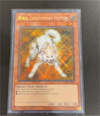 Yu-Gi-Oh! RA02-EN003 Ryko, Lightsworn Hunter Secret Rare 1st Edition — front