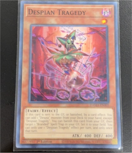 2020 Yu-Gi-Oh! MP22-EN122 Despian Tragedy — front