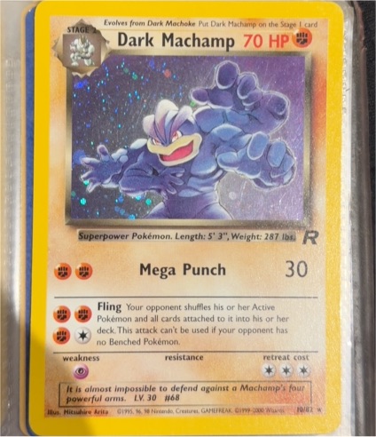 2000 Team Rocket #10 Dark Machamp — front
