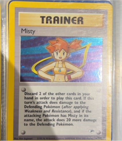 1999 Pokémon Gym Heroes #18 Misty — front
