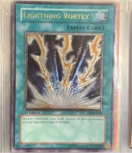 Yu-Gi-Oh! FET-EN040 Lightning Vortex 1st Edition — front