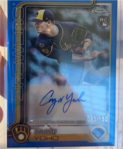 2025 Topps Chrome Update #AC-CY Craig Yoho — front