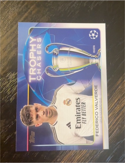 2024-25 Topps UEFA Club Competitions #RF-2 Federico Valverde Trophy Chasers — front