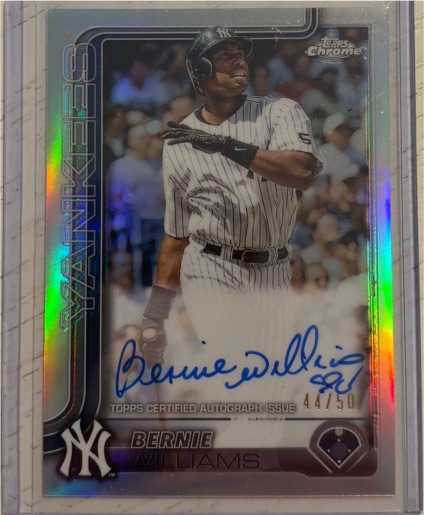 2025 Topps Chrome #44 Bernie Williams — front