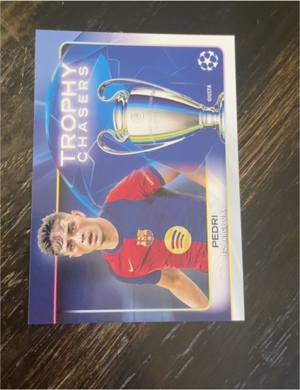 2024-25 Topps UEFA Club Competitions Trophy Chasers #RF-7 Pedri — front