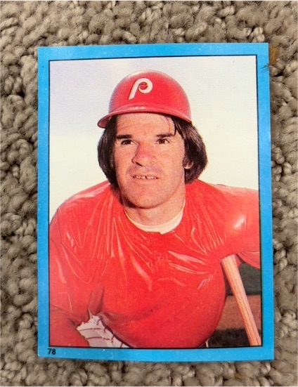 1982 Topps Stickers #78 Pete Rose — front
