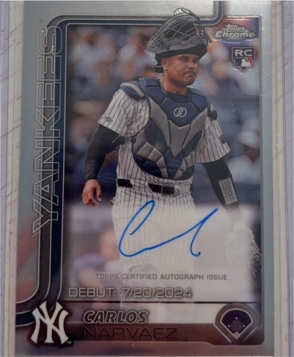 2025 Topps Chrome Update #CRDACN Carlos Narvaez — front