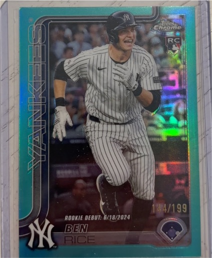 2025 Topps Chrome Update #USC138 Ben Rice — front