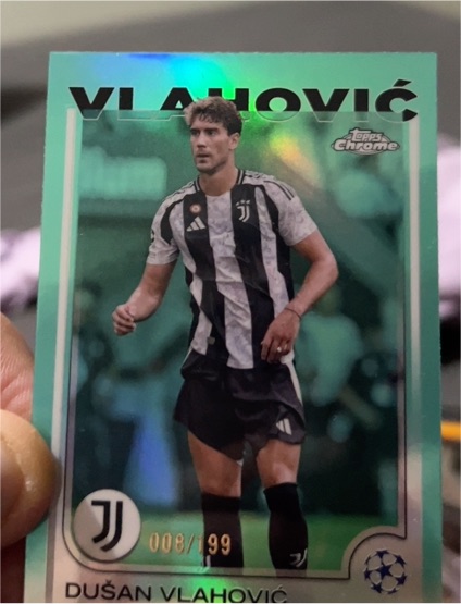 2024-25 Topps Chrome UEFA Club Competitions #176 Dušan Vlahović — front
