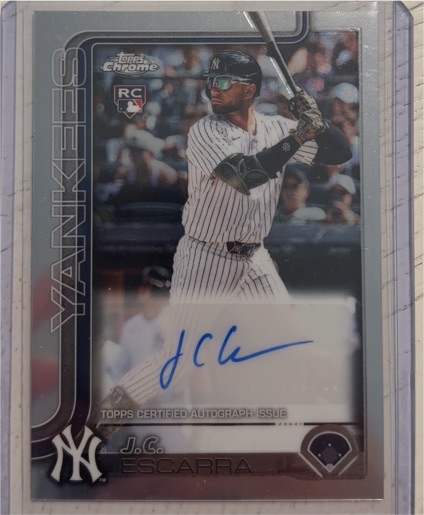 2025 Topps Chrome Update #RC J.C. Escarra — front