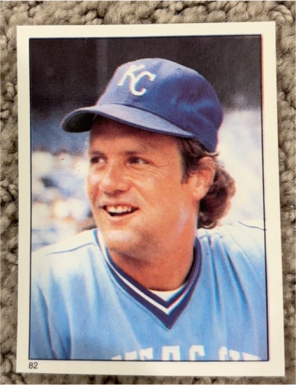 1981 Topps Sticker #82 George Brett — front