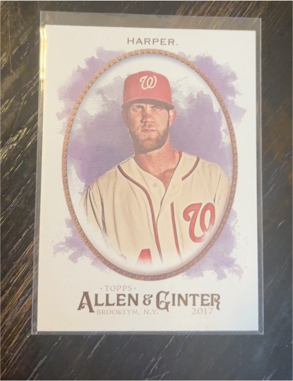 2017 Topps Allen & Ginter #50 Bryce Harper — front
