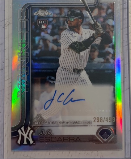 2025 Topps Chrome Update #AC-JCE J.C. Escarra — front