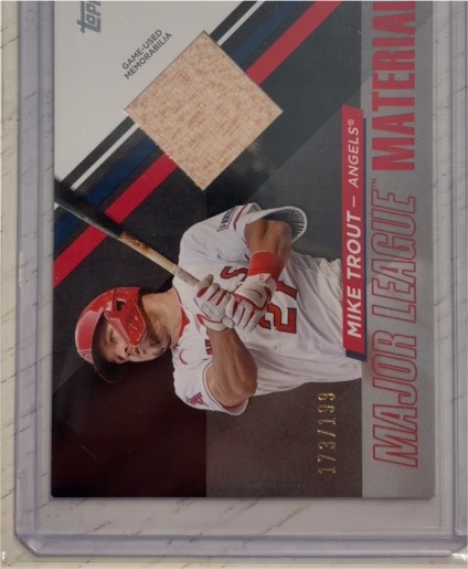 2024 Topps Series 1 Major League Material #MLM-MT Mike Trout — front