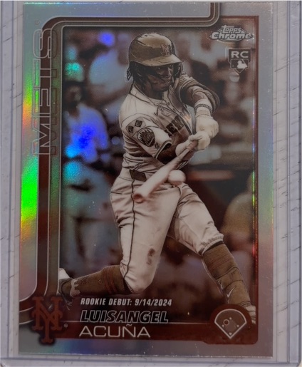 2025 Topps Chrome Update #USC53 Luisangel Acuna — front