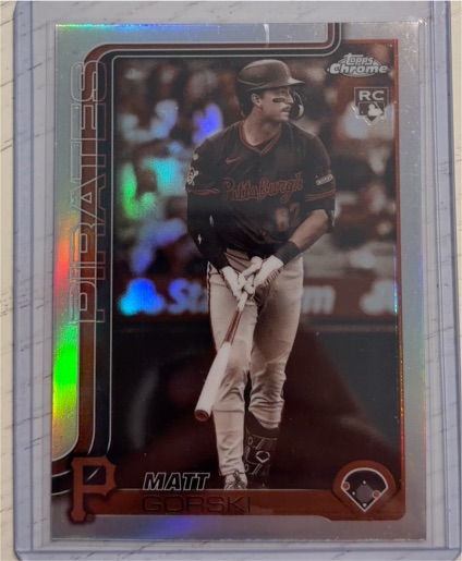 2025 Topps Chrome Update RC Matt Gorski — front