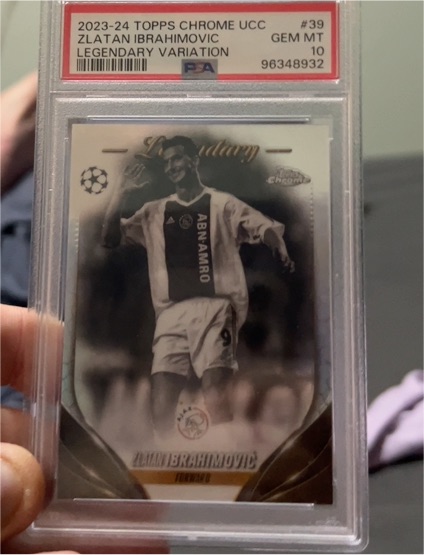 2023-24 Topps Chrome UCC #39 Zlatan Ibrahimovic Legendary Variation — front
