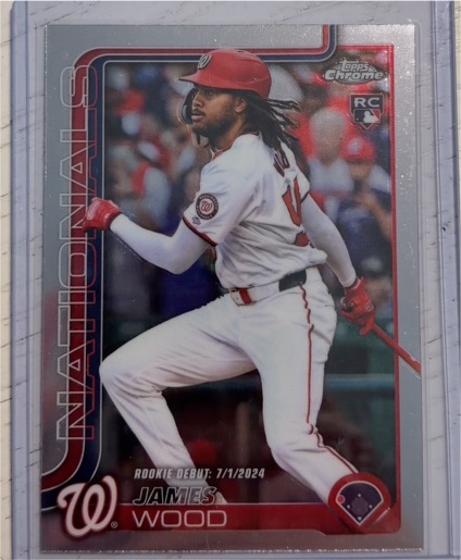 2025 Topps Chrome Update #USC95 James Wood — front