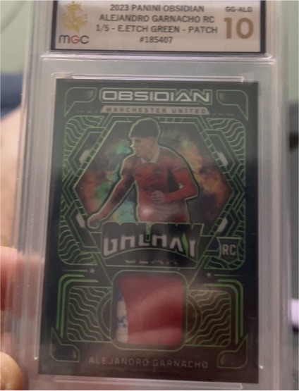 2023 Panini Obsidian #GG-ALG Alejandro Garnacho RC — front