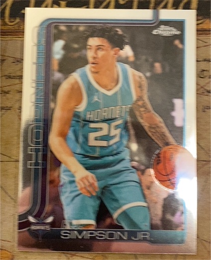 2025-26 Topps Chrome #45 KJ Simpson Jr. — front
