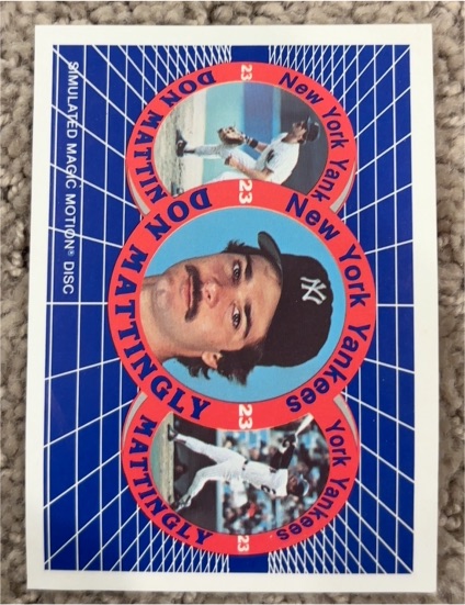 1986 Sportflics Don Mattingly Magic Motion Disc Offer — front