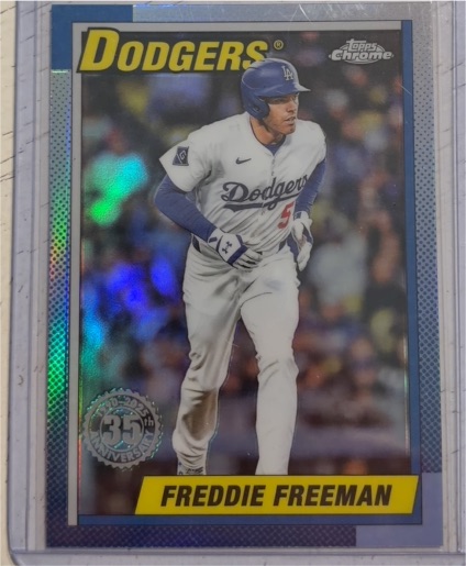 2025 Topps Chrome Update #90CU-6 Freddie Freeman — front