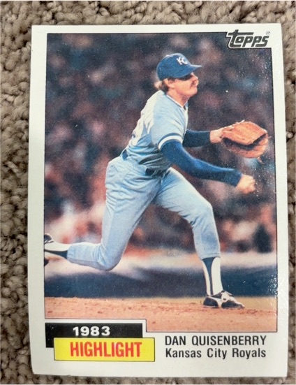 1984 Topps #3 Dan Quisenberry Kansas City Royals — front