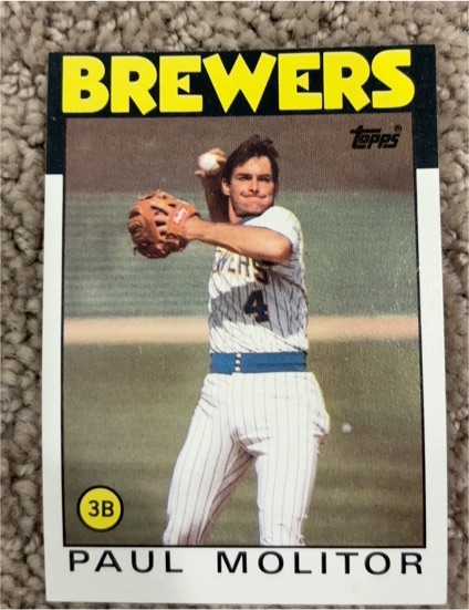1986 Topps #267 Paul Molitor — front
