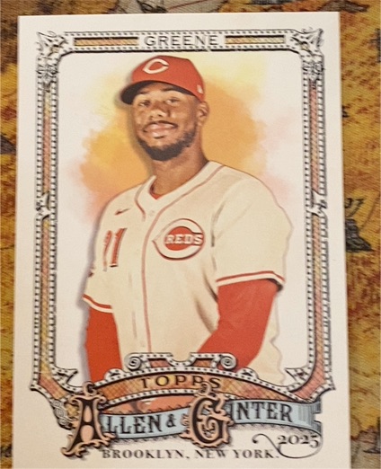 2025 Topps Allen & Ginter #188 Hunter Greene — front