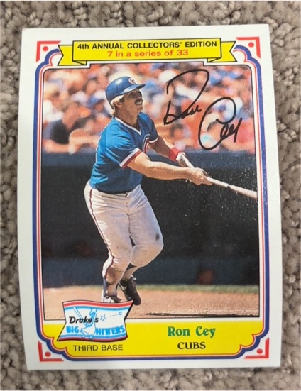 1984 Topps Drake's Big Hitters #7 Ron Cey — front