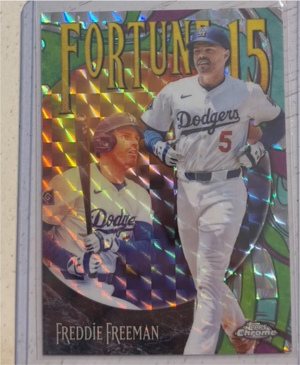 2025 Topps Chrome Update #F15-13 Freddie Freeman Fortune 15 — front