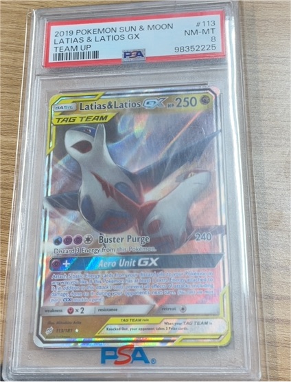 2019 Pokemon Sun & Moon Team Up #113 Latias & Latios GX — front