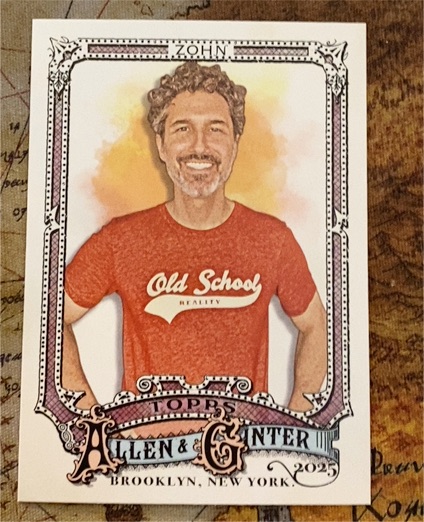 2025 Topps Allen & Ginter #287 Ethan Zohn — front