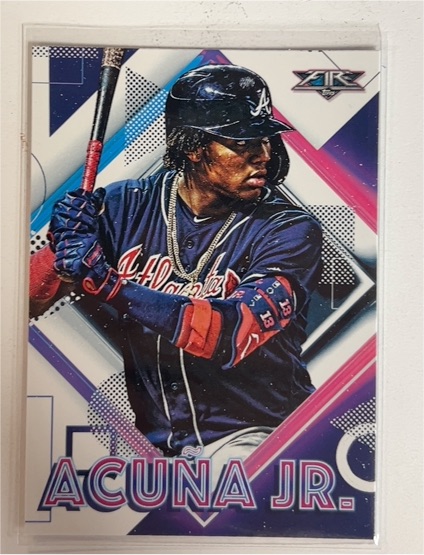 2020 Topps Fire #28 Ronald Acuna Jr. — front