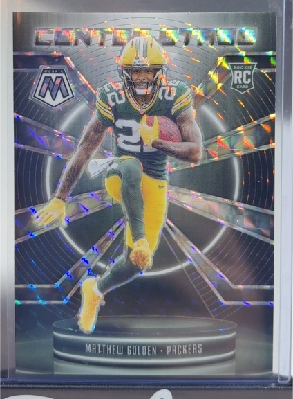 2025 Panini Mosaic #13 Matthew Golden Center Stage — front