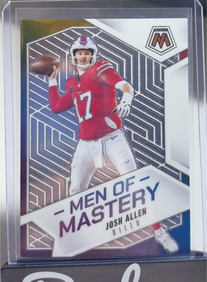 2025 Panini Mosaic #11 Josh Allen Men of Mastery — front