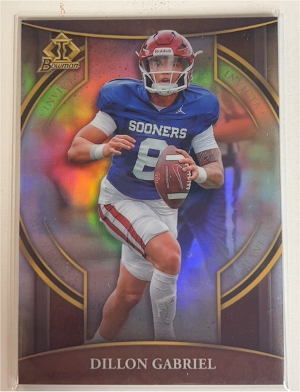 2022 Bowman University Chrome #BI-16 Dillon Gabriel Invicta — front