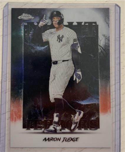 2025 Topps Chrome Update #NT-1 Aaron Judge Night Terrors — front