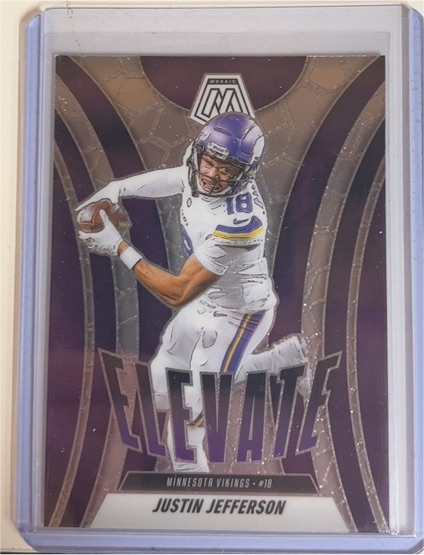 2025 Panini Mosaic #13 Justin Jefferson Elevate — front