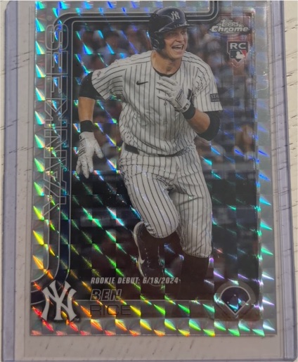 2025 Topps Chrome Update #US25 Ben Rice — front