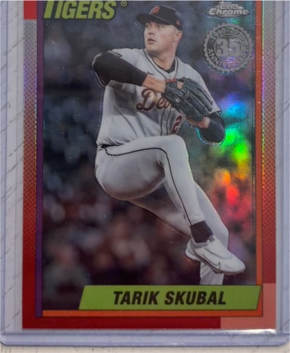 2025 Topps Chrome Update #90CU-10 Tarik Skubal 35th Anniversary — front