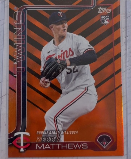 2025 Topps Update #US37 Zebby Matthews — front